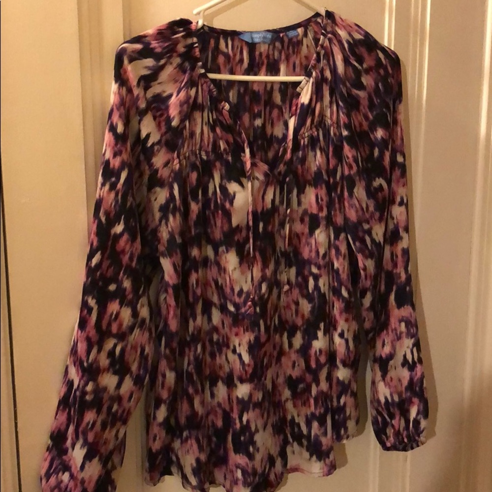 Vera Wang multi colored blouse.